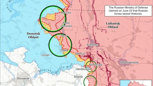Карта бойових дій на 23 червня 2025