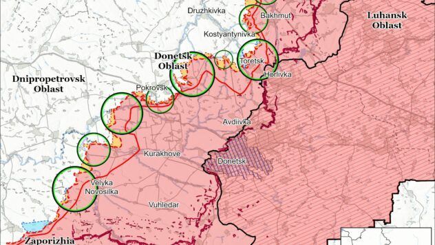 Карта бойових дій на 25 червня 2025