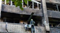 Вибухи у Києві 4 липня 2025 року. Фото: ДСНС