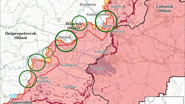Карта бойових дій на 23 липня 2025