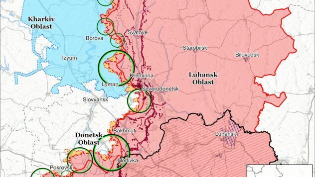 Карти бойових дій в Україні на 26 липня 2025