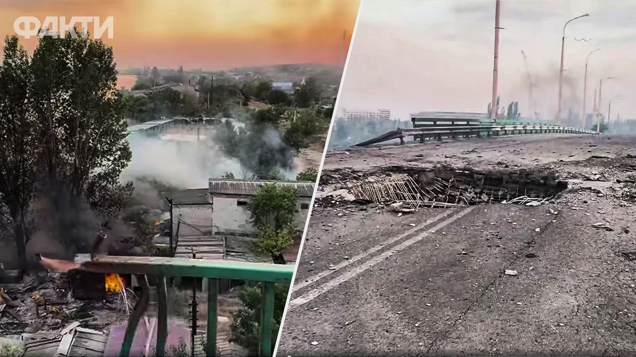 Тяжелая ситуация возле Покровска, поражение 5 самолетов РФ в Саках, анонс встречи Трампа с Путиным: главное за неделю Фото 5 Автомобільний міст у Херсоні