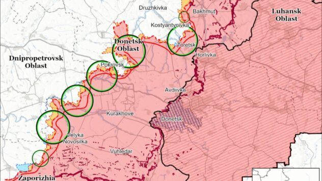 карта боїв на 14 серпня