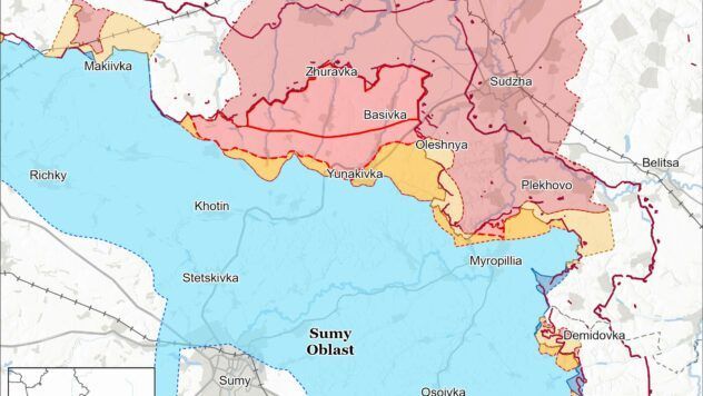 Карта бойових дій на 17 серпня 2025