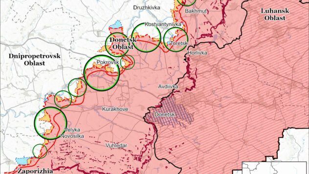 Карта бойових дій на 17 серпня 2025