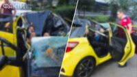 В Киеве мужчина выпрыгнул с 19-го этажа дома, упал на авто и выжил