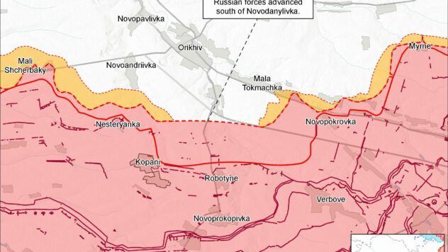 Карта бойових дій на 2 вересня 2025