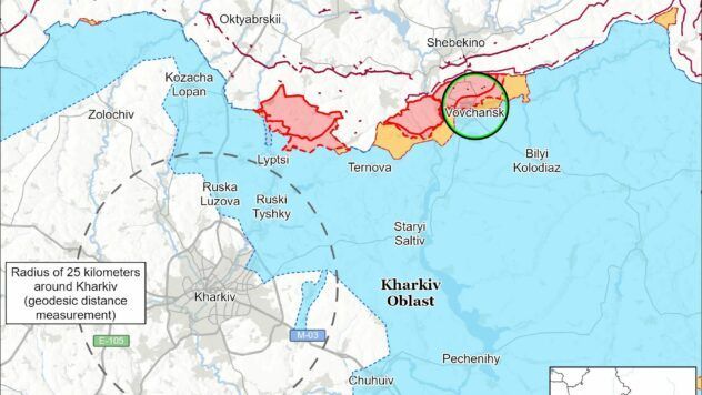 Карта бойових дій на 15 вересня 2025