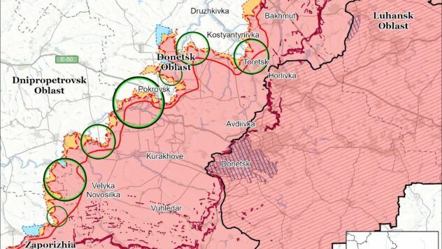 Карта бойових дій на 28 сентября 2025 Карта бойових дій на 28 сентября 2025
