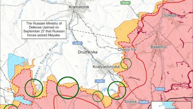 Карта бойових дій на 28 сентября 2025 Карта бойових дій на 28 сентября 2025