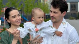 Євген Кот та Наталія Татарінцева з донькою