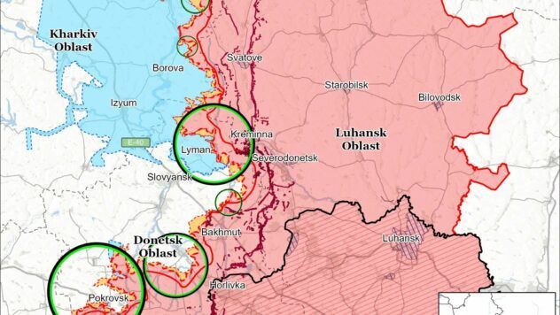 Карта бойових дій на 29 вересня 2025