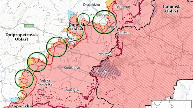 Карта бойових дій на 29 вересня 2025