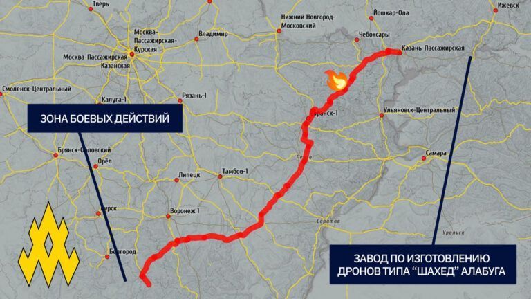 Атеш вдарили по залізниці РФ
