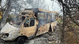 дрон атакував маршрутку на Донеччині 8 листопада