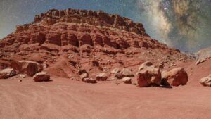 Была ли жизнь на Марсе: новое исследование перевернуло представления о планете вулкани на Марсі