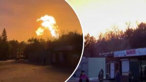 Взрыв напоминал гриб: возле Омска крупный пожар на газопроводе оМСЬК