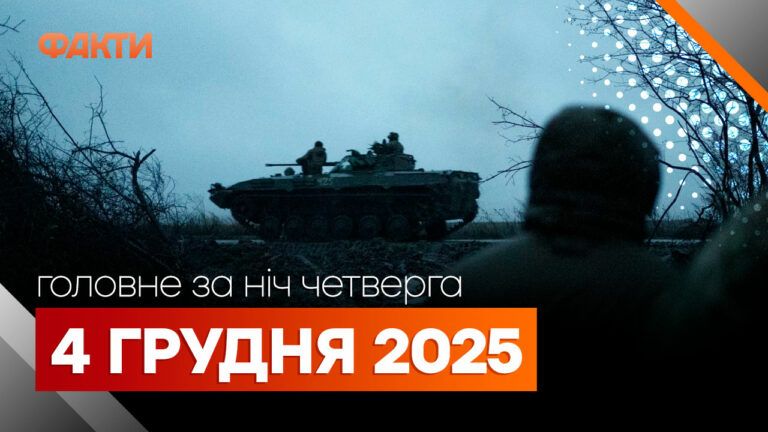 Головні новини за ніч 4 грудня: добірка актуальних подій
