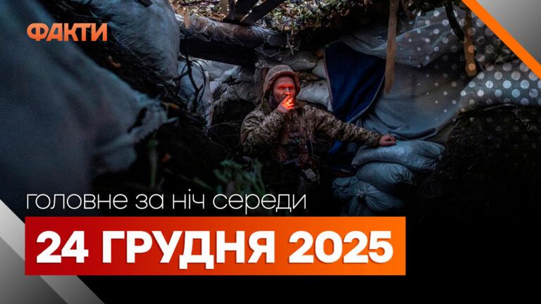 Головні новини за ніч 24 грудня: добірка актуальних подій