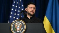 Володимир Зеленський під час спільної пресконференції з Дональдом Трампом 28 грудня у Флориді