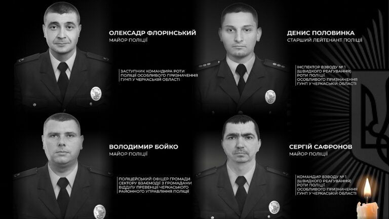 Трагедия в Черкасской области 27 января: во время спецоперации погибли четверо полицейских