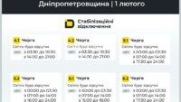 відключення світла у Дніпрі відключення світла у Дніпрі