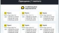 відключення світла в Одеській області відключення світла в Одеській області
