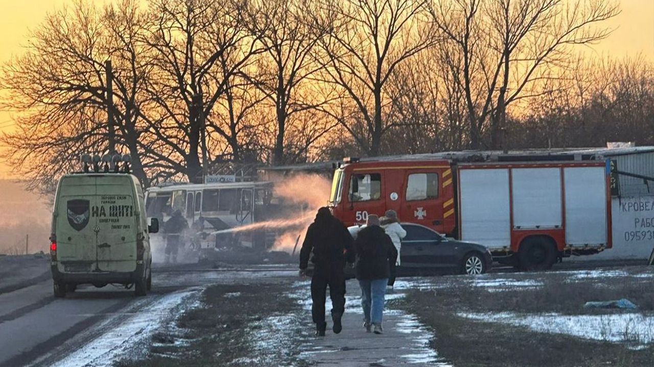 Атака РФ на службовий автобус у Павлоградському районі