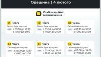 відключення світла в Одеській області