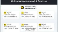 відключення світла у Дніпрі