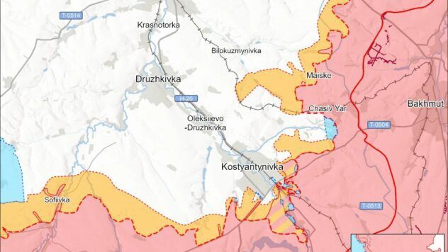 карта боїв на 7 березня