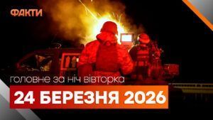 Головні новини за ніч 24 березня: добірка актуальних подій
