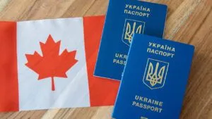 Паспорт України, прапор Канади