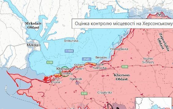 Карта бойових дій в Україні