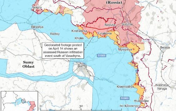 Карта бойових дій в Україні