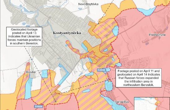 Карта бойових дій в Україні
