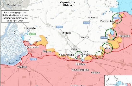 Карта бойових дій в Україні