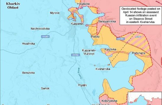 Карта бойових дій в Україні