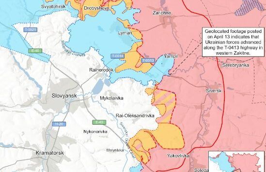 Карта бойових дій в Україні