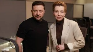 Володимир Зеленський і Оксана Соколова