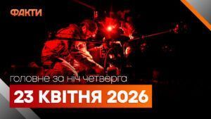 Головні новини за ніч 23 квітня: добірка актуальних подій