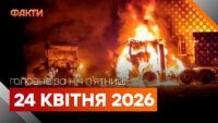Головні новини за ніч 24 квітня: добірка актуальних подій