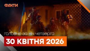 Головні новини за ніч 30 квітня: добірка актуальних подій