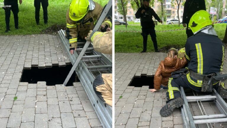 В Одесі 10-річна дівчинка провалилася під тротуарну плитку