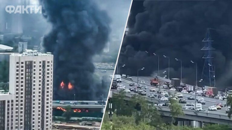 У Москві після вибухів спалахнула масштабна пожежа на складах