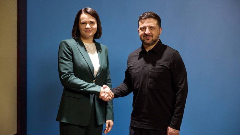 Світлана Тихановська, Володимир Зеленський