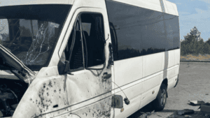 атака на мікроавтобус у Запоріжжі