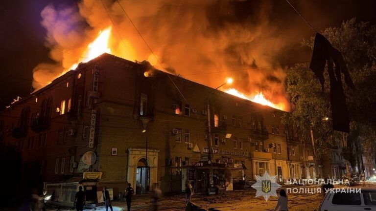 нічна атака на Запоріжжя 16 червня