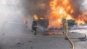 пожежа, ДСНС, війна, обстріл