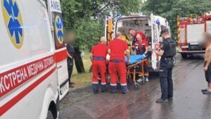 Удар блискавки на Волині